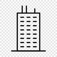 building, height, architecture, Skyscraper icon svg
