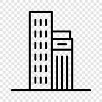 building, structure, skyscraper, highrise icon svg