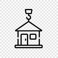 building, carpentry, roofing, construction equipment icon svg