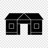 Building, Place, Dwelling, Residence icon svg