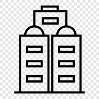 building, structure, skyscraper, Tower icon svg