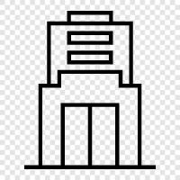 bina, skyscraper, inşaat, mühendislik ikon svg