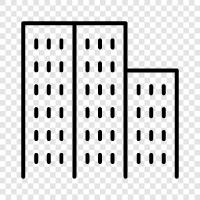 buildings, view, cityscape, architecture icon svg