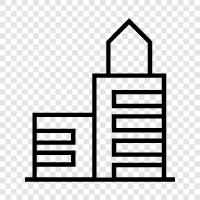 buildings, height, construction, engineering icon svg