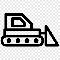 bulldozer, construction, heavy equipment, construction equipment icon svg