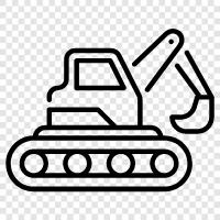 bulldozer, construction, equipment, heavy equipment icon svg