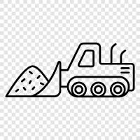 bulldozer, construction, heavy equipment, equipment icon svg