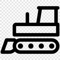 bulldozer, construction equipment, heavy equipment, construction icon svg