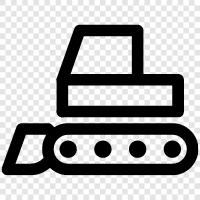 bulldozer, construction, heavy equipment, construction equipment icon svg