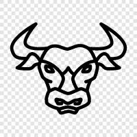 bullfight, bullfighting, bullrun, bull market icon svg