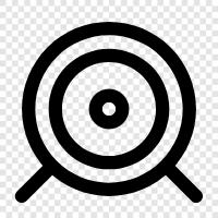 bullseye, bow, target, hunting icon svg