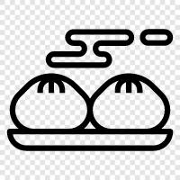 bun, bread, breakfast, carbs icon svg