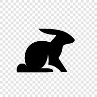 bunny, fawn, hare, hut icon svg