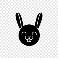 bunny, pet rabbit, house rabbit, caged rabbit icon svg