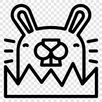 bunny, pet rabbit, house rabbit, cavy icon svg