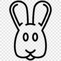 bunny, pet, house, care icon svg