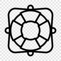 buoyancy, float, floating, floating platform icon svg