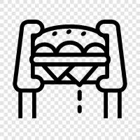 Burger, Hamburgers, Fast food, Cheap food icon svg