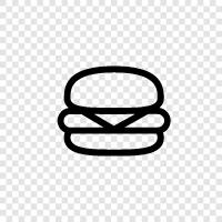 burger, restaurant, food, fast food icon svg