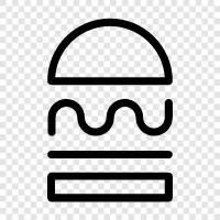 burger, hamburger, hamb icon svg
