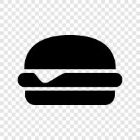 burger, hamburger, cheeseburger, fast food icon svg