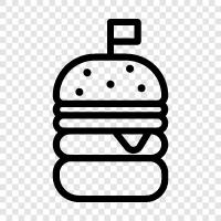 burger, beef, beef patty, beef sandwich icon svg