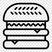 burger, burgers, beef, chicken icon svg