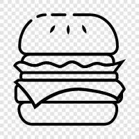 burger, Big Mac, Whopper, fast food icon svg