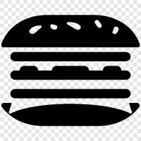 burger, beef, beef patty, cheese icon svg