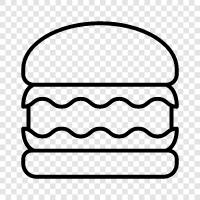 burger joint, burger restaurant, beef burger, chicken burger icon svg