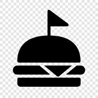 burger ortak, burger restoran, hamburger, beef ikon svg