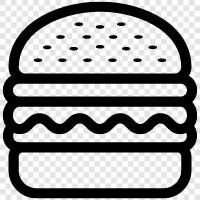 burger joints, slider, beef, chicken icon svg