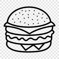 Burger King, Burger King Jr, Whopper, Whopper Jr icon svg