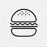 Burger King, Whopper, Hamburgers, American icon svg