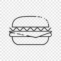 Burger King, McDonalds, Wendy s, Burger icon svg