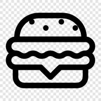 burgers, fast food, hamburger, hamburgers icon svg