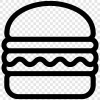 burgers, hamburger, beef, beef burger icon svg
