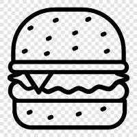 burgers, hamburger, beef burger, chicken burger icon svg