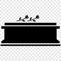 burial, death, funeral, urn icon svg