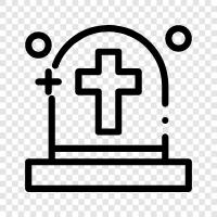 burial ground, burial, death, funerals icon svg