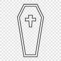 burial, grave, burial ground, tomb icon svg