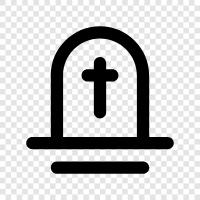 burial, burial grounds, graves, gravesite icon svg