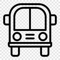 otobüs, transit, commute, transportation ikon svg