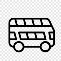 bus, city, travel, attractions icon svg