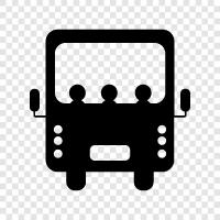 bus, transit, public transportation, commuters icon svg