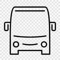 bus, bus stop icon svg