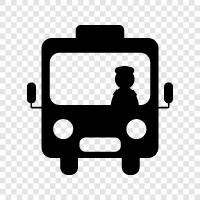 bus, bus stop, bus terminal, bus route icon svg