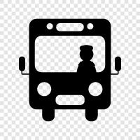 bus driver salary, bus driver duties, bus driver education, bus driver training icon svg