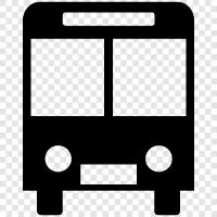 Busfahrer, Bushaltestelle, Buslinie, Busfahrplan symbol