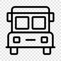 Bus, School, Transportation, Ride icon svg